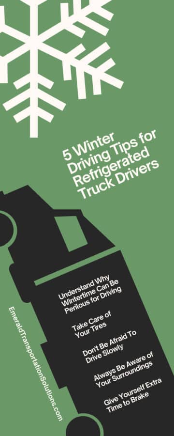 5 Winter Driving Tips for Refrigerated Truck Drivers